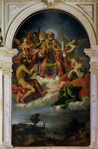 荣耀的圣尼古拉斯与圣徒 作者 洛伦佐·乐透（Lorenzo Lotto）